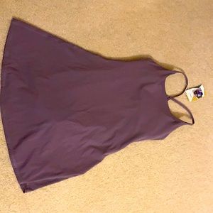 NWT Halara exercise dress, lilac chocolate, small